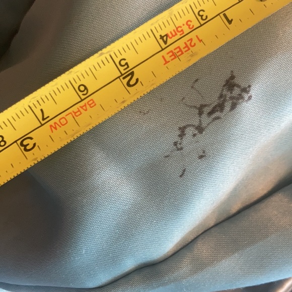 Grey Coach Handbag: leather straps & blue liner - Picture 14 of 14